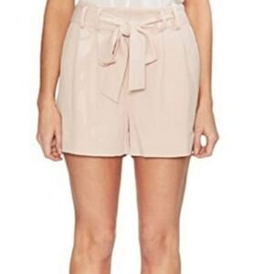Vince Camuto Pink Tie Waist Flowy Dress Skort Shorts Side Zip-up 8